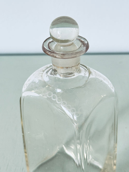 Antique Glass Apothecary Decanter or Bottle