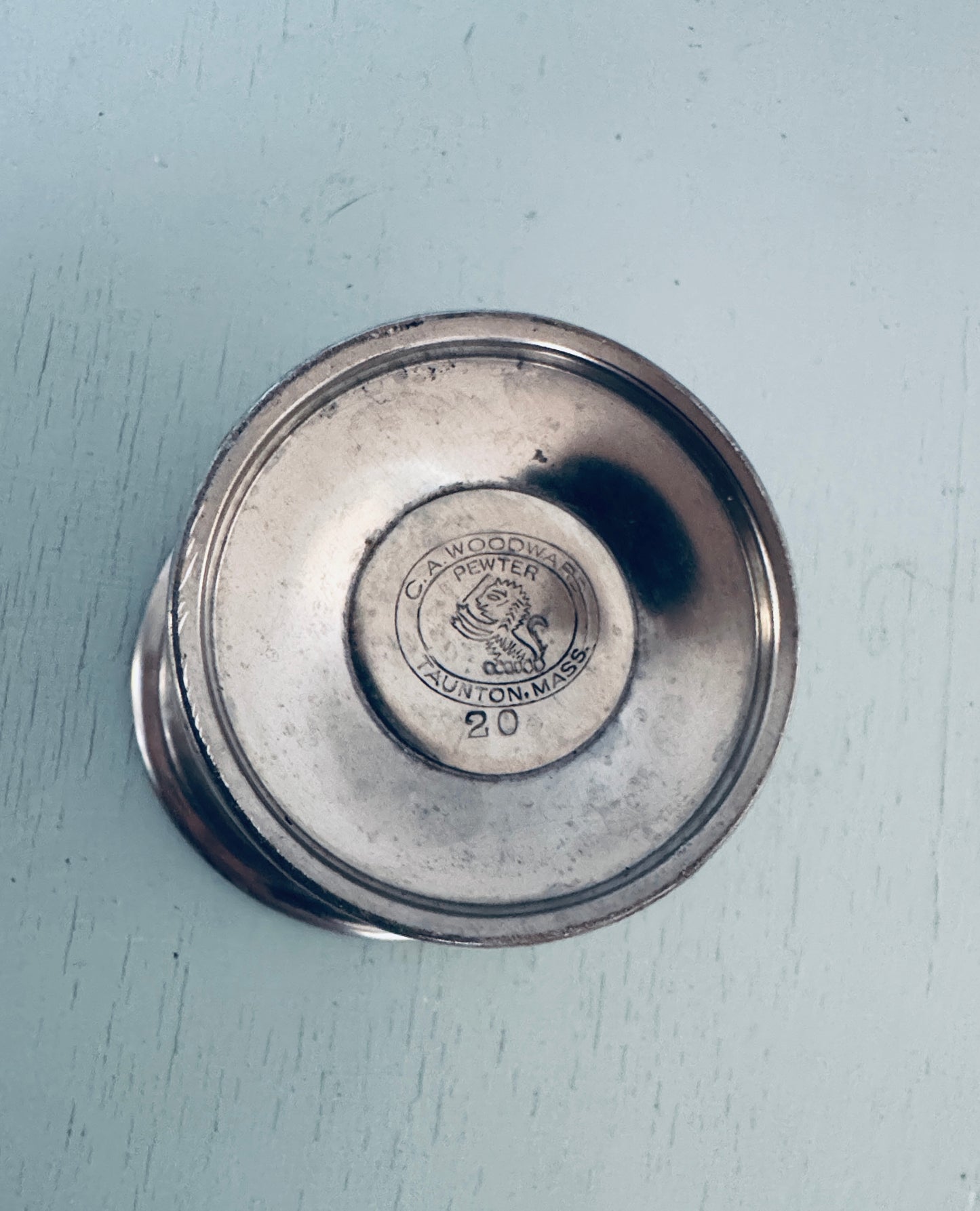 Set of 3 Vintage Pewter Footed Bowls or Dessert Cups
