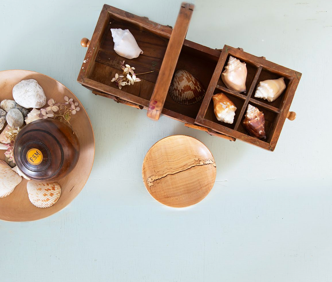Vintage Expandable Wooden Sewing Box or Caddy