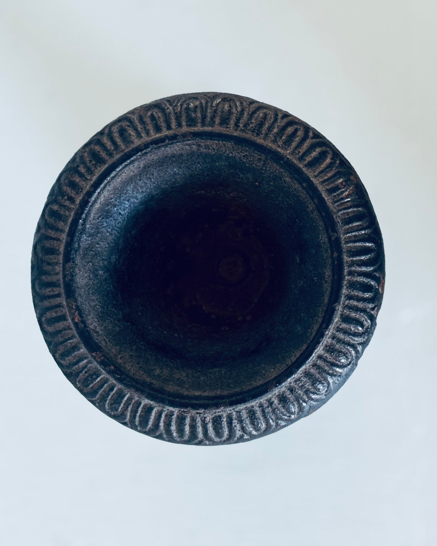 Small vintage Cast Iron Garden Urn Planter