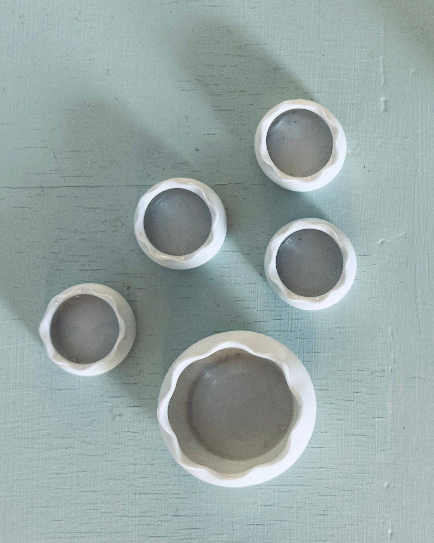 5 Open Salt Cellars, Dips, Dishes