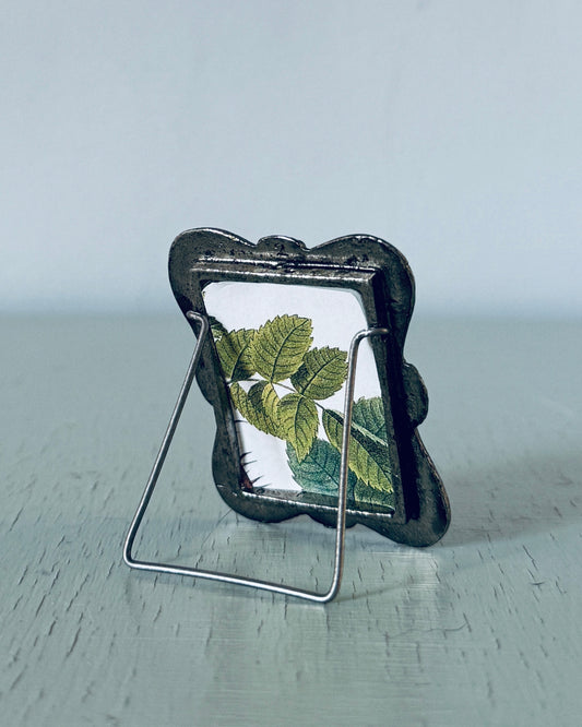 Vintage Metal Miniature Ornate Picture Frame