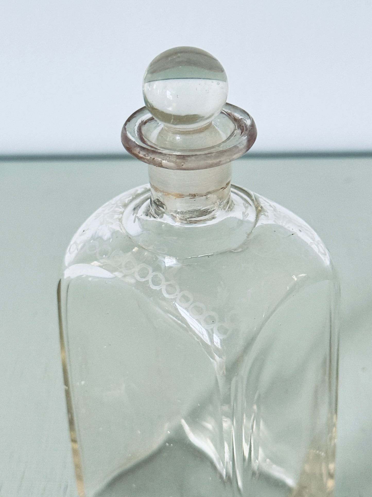 Antique Glass Apothecary Decanter or Bottle