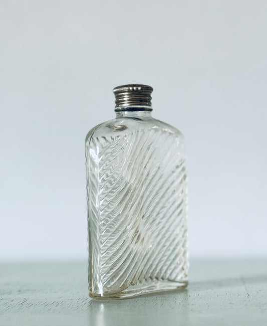 Vintage Art Deco Glass Flask
