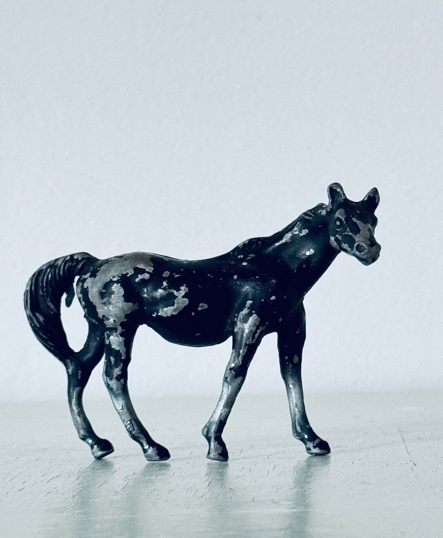 2 Vintage Lead Horse Toys