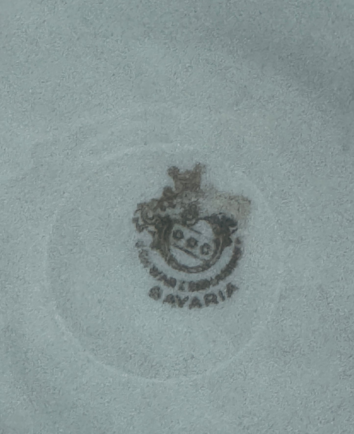 Set of 7 Vintage Porcelain Blue and Yellow Floral Patterned Plates