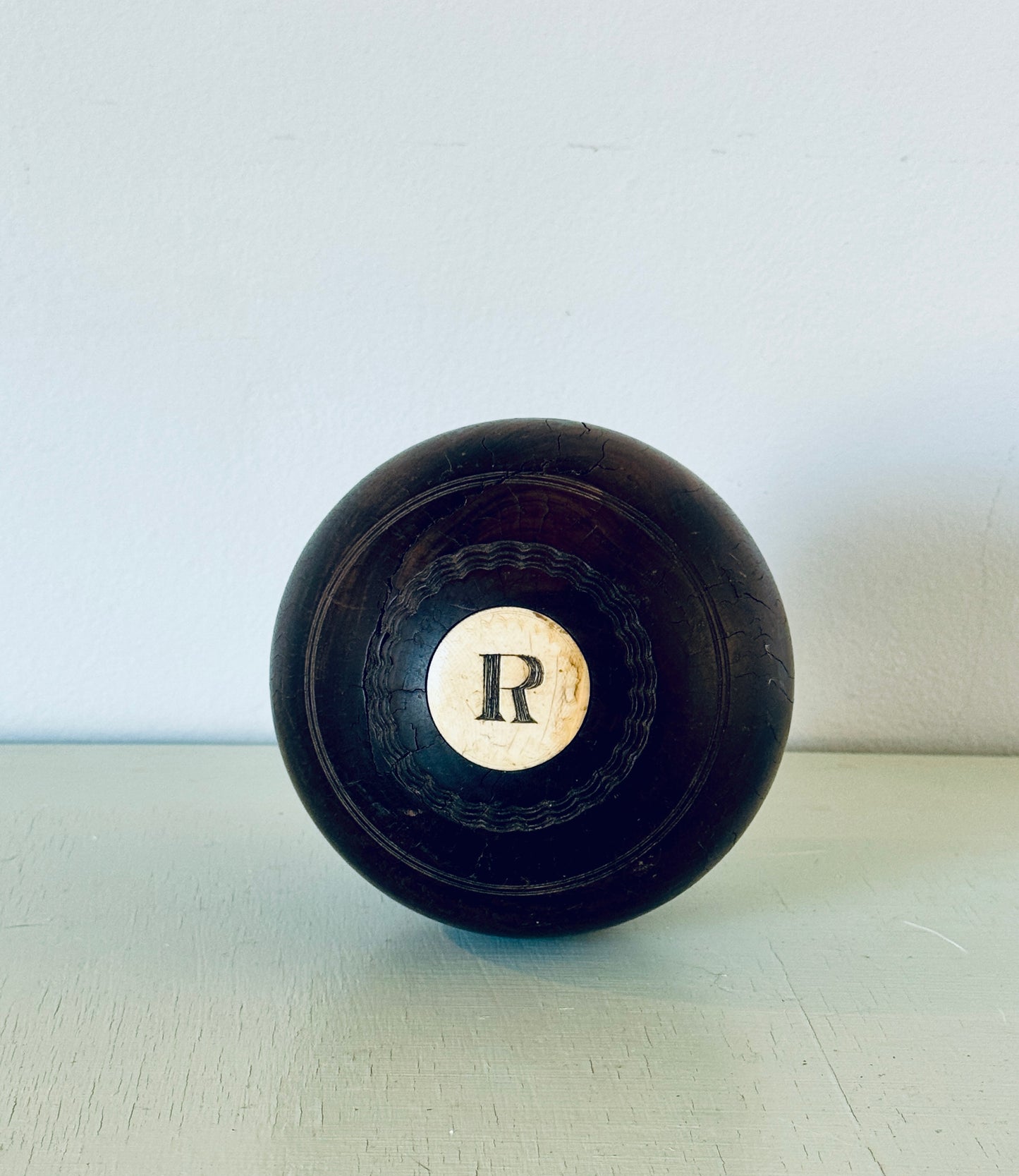 Antique Scottish Lawn Bowling Ball
