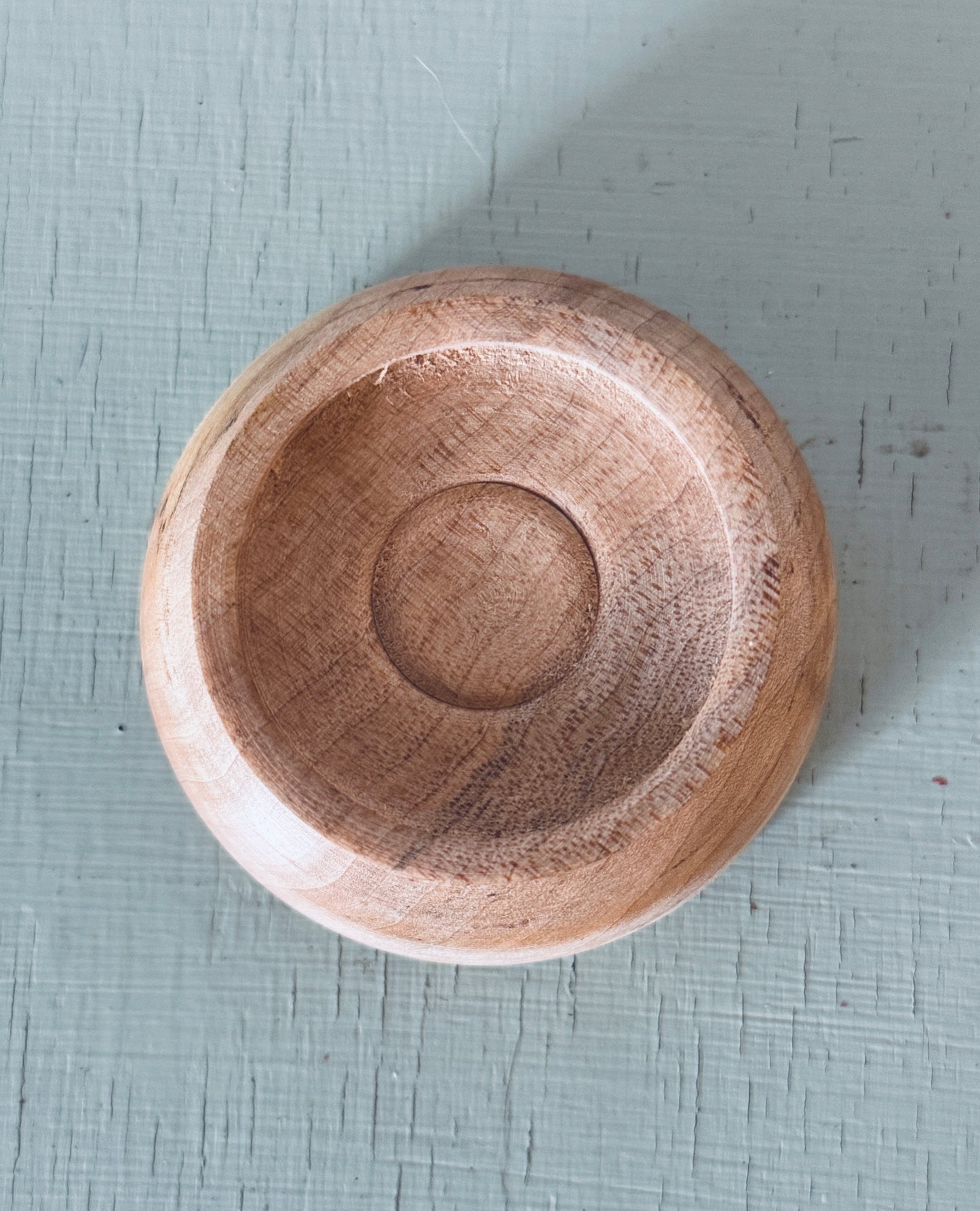 Small Spalted Curly Maple Hand-turned Bowl
