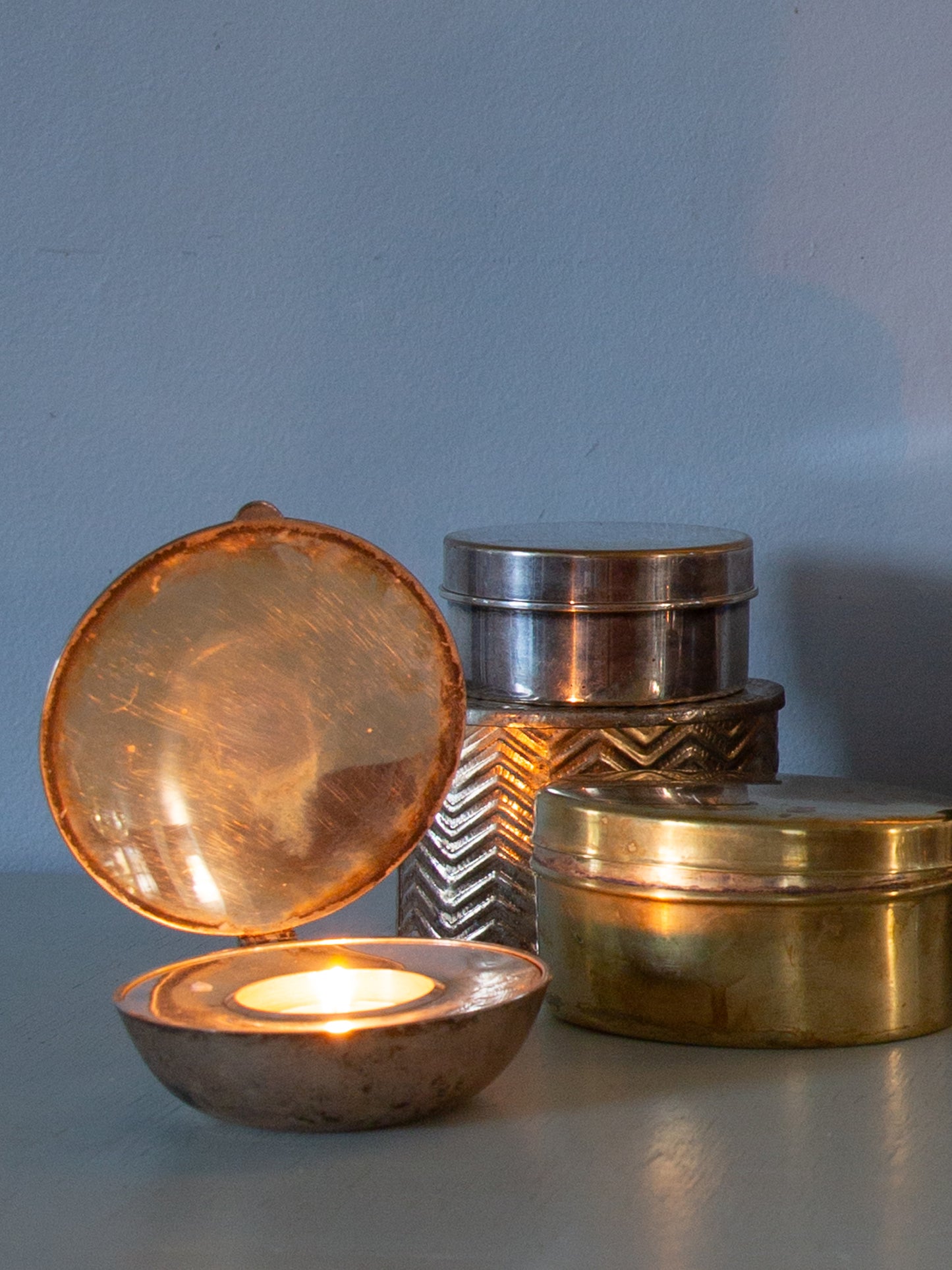 Vintage-style Debossed Metal Box